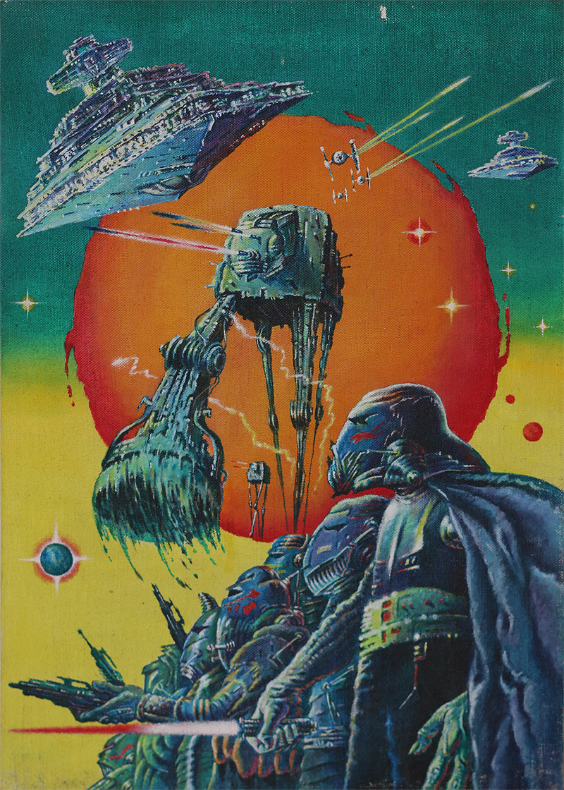 Illustration for article titled The Original Art Behind Some of the Craziest Star Wars Posters